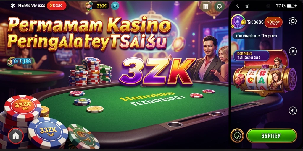 Tampilan gameplay Kasino yang menarik dan menawan.