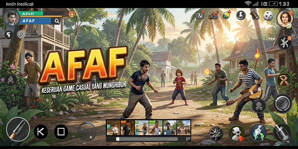 Tampilan gameplay AFAF yang menarik dan penuh warna.