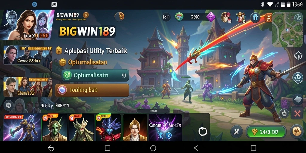 Tampilan antarmuka BIGWIN189 yang user-friendly dan intuitif.