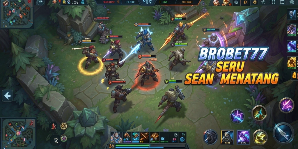 Gameplay seru BROBET77 dengan aksi MOBA mendebarkan.