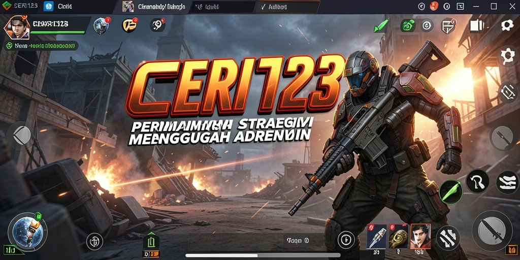 Tampilan gameplay CERI123 yang strategis dan mendebarkan.