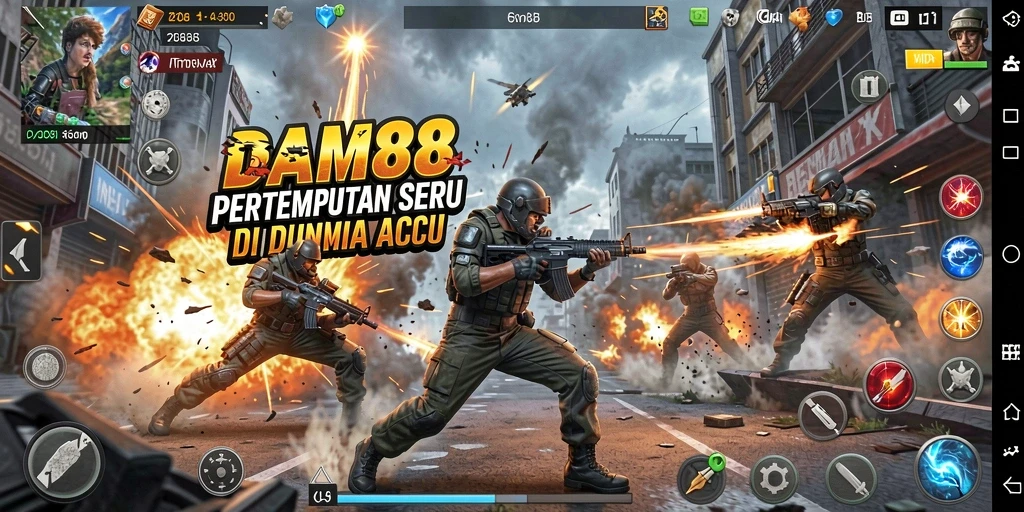 Screenshot gameplay <strong>DAM88</strong> menunjukkan aksi pertempuran yang mendebarkan.