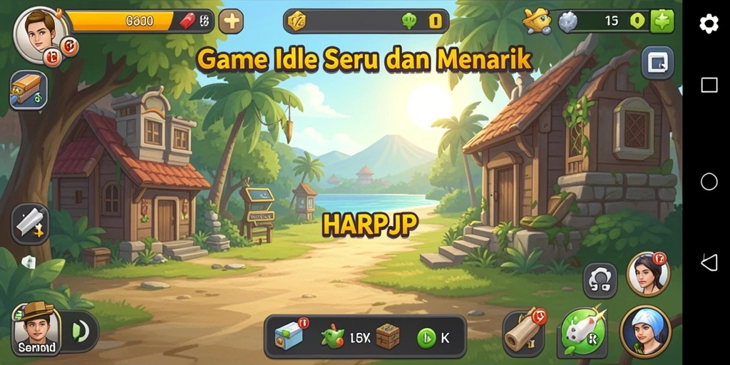 Screenshot gameplay HARAPJP yang menampilkan karakter dan lingkungan menarik.