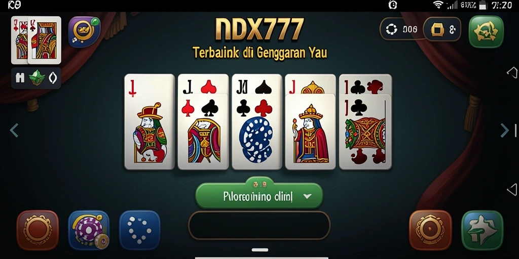 Tampilan gameplay yang menarik dalam aplikasi Domino IDX777.