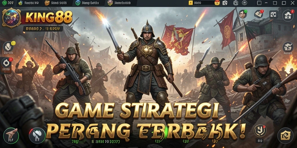 Screenshot KING88 menampilkan aksi pertempuran strategis yang mendebarkan.