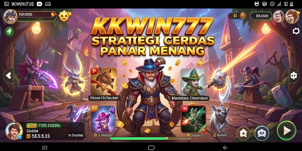 Tampilan gameplay KKWIN777 yang penuh strategi dan aksi.