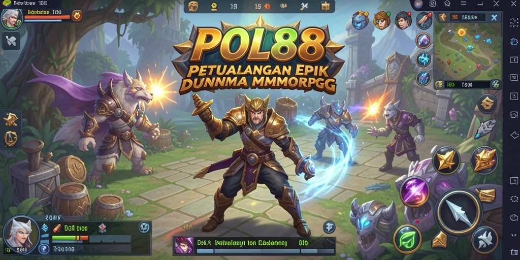 Gameplay seru dalam POL88 yang menampilkan pertarungan epik dan petualangan.