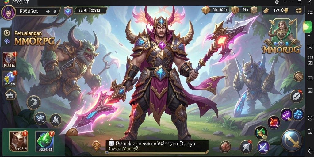 Tampilan gameplay menarik dari PP8SLOT di dunia MMORPG.