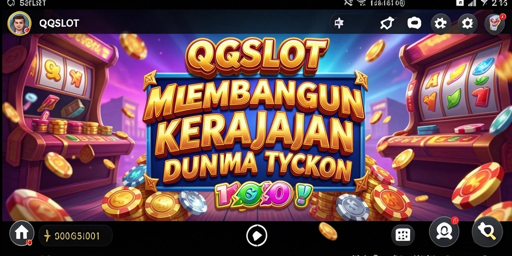 Screenshot gameplay QQSLOT menampilkan keseruan membangun kasino.