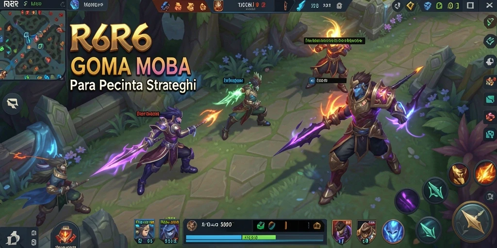 Gameplay R6R6 dengan aksi seru dan strategi tim.