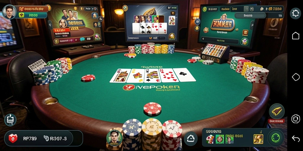 Tampilan gameplay Poker yang menarik di RR789.