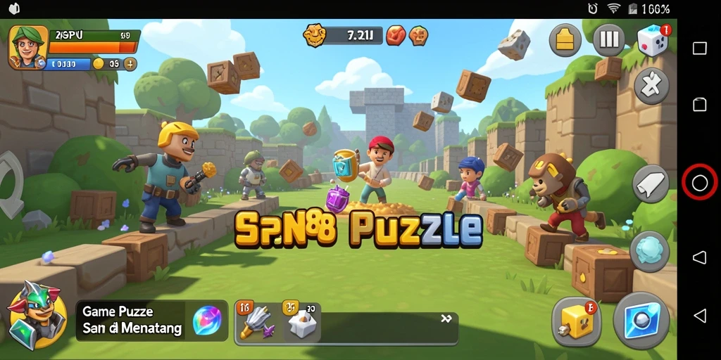 Tampilan menarik dari gameplay seru SPN88 dengan tantangan Puzzle.