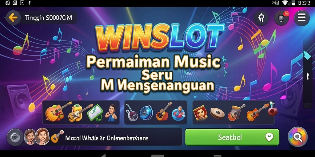 Tangkapan layar utama WINSLOT menampilkan gameplay yang menarik di dunia musik.